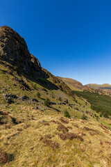 Trail on the cricular route of Moel Hebog, Beddgelert, Snowdonia national park