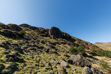 Trail on the cricular route of Moel Hebog, Beddgelert, Snowdonia national park
