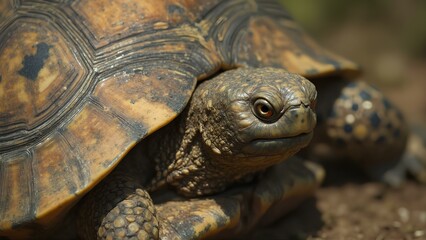 Obraz premium Detailed portrait capturing the essence of a world turtle day celebration for Biological Diversity