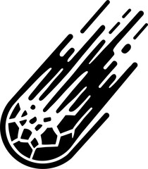 Simple meteor illustration