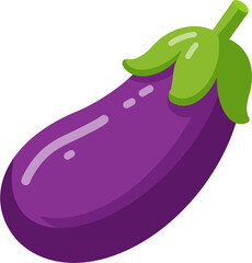 eggplant on a white background