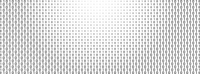 matrix style binary code digital falling numbers blue background	
