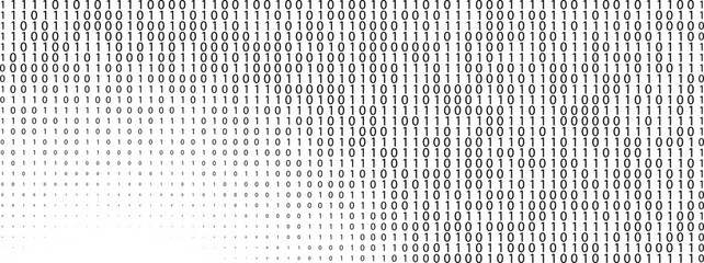 matrix style binary code digital falling numbers blue background © Laiju Akter