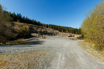Trail on the cricular route of Moel Hebog, Beddgelert, Snowdonia national park