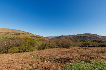Trail on the cricular route of Moel Hebog, Beddgelert, Snowdonia national park