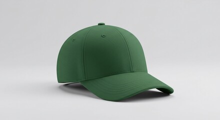Blank green cap mockup for design presentation	