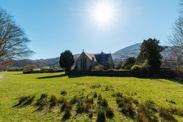 Spring time in the welsh town of Beddgelert