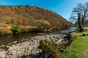 Spring time in the welsh town of Beddgelert