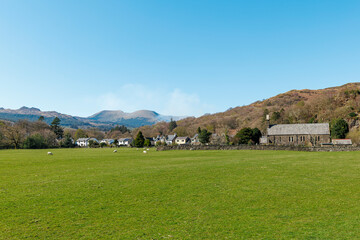 Spring time in the welsh town of Beddgelert