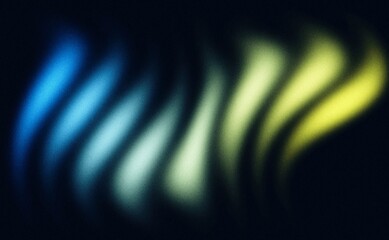 Blue green dark glowing grainy gradient background noise texture poster header banner design, glowing color gradient wave shaped vibrant, webpage header, cover