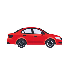 Fototapeta premium Red Sedan Car Illustration For Automotive Marketing