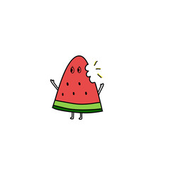 watermelon vector illustration