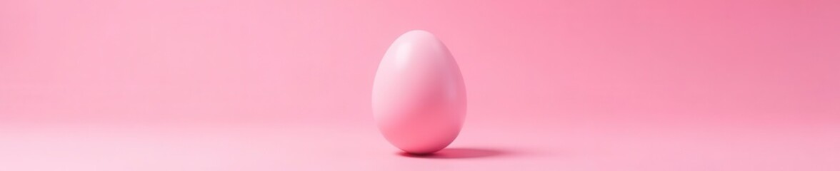 Perfectly smooth pink egg isolated on a plain backdrop , shape, pink, spring