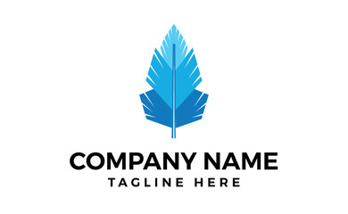 A green leaf that says get line on it. Vector design theme.