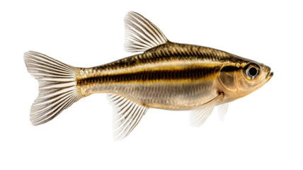 Obraz premium Zebrafish Isolated on Clean White Background
