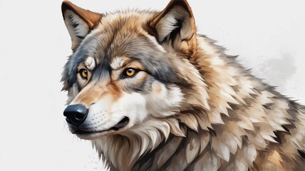 Fototapeta premium portrait of a wolf