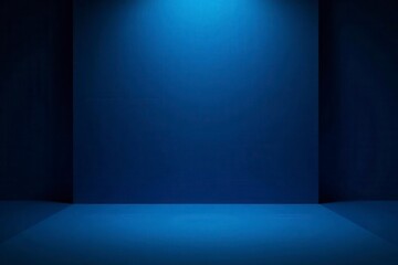 Dark acoustic foam backdrop, blue studio lighting, silent, dark