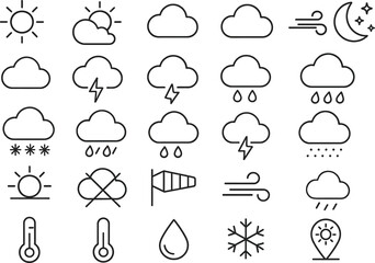 Weather Icon Set: A comprehensive set of weather icons for graphic designers and web developers. 

