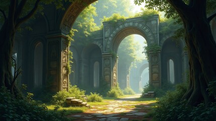 Fototapeta premium Whispers of the Past: Uncovering Ancient Secrets