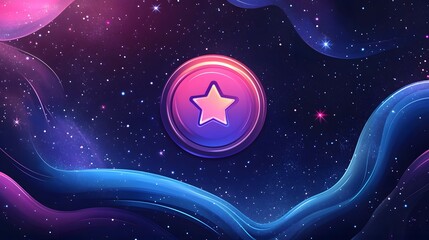 Minimal interface showing completion badge All Done! with sparkles and calming colors, vector