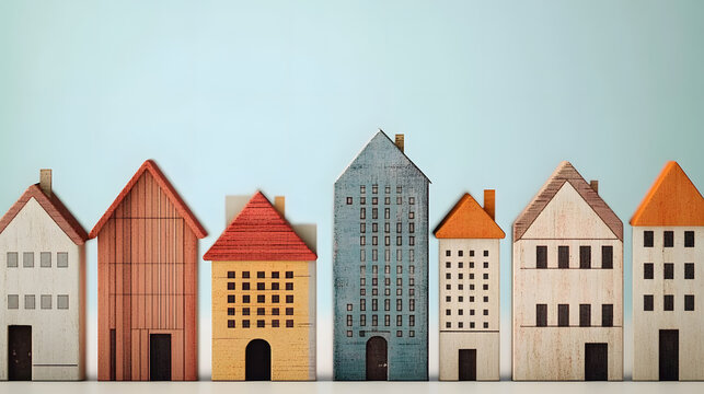 An image of buildings representing the real estate crisis or subprime mortgage crisis. The history and causes of past economic crises. Concerns about the potential triggers of a new financial crisis.