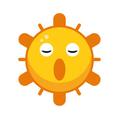 Sun Emoticon Vector Illustration