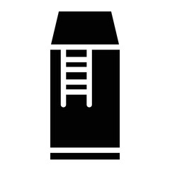 City Barn Building Glyph Icon