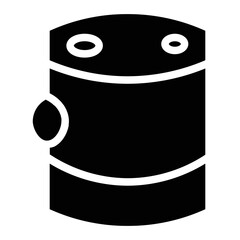 Drum Keg Barrel Glyph Icon