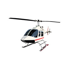 Helicopter illustration design template