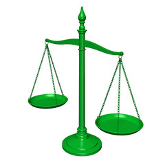 scales of justice isolated
