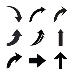 Assorted Arrow Designs on Clean Background