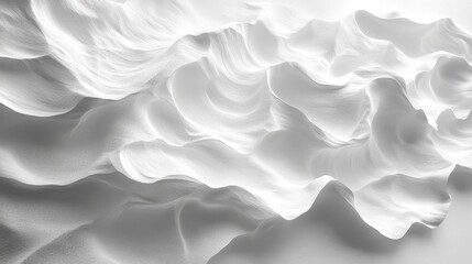 Obraz premium Abstract White Texture Background with Wavy Pattern and Smooth Surface Design