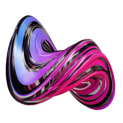Modern Abstract Fluid Sculpture – Futuristic 3D Swirl Art for Interior Decor