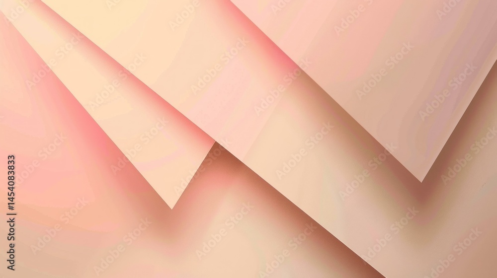 Poster triangular abstract design with shadows