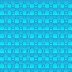 Abstract Geometric Pattern in Shades of Blue