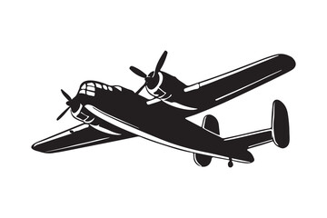 Military aircraft art silhouettes with white background