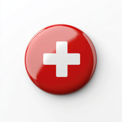 Fototapeta premium switzerland flag button