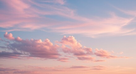 Obraz premium Pastel sunset cloudscape (1)