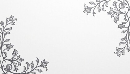 Subtle grey damask pattern on white background; elegant, refined design , seamless, grey, elegant