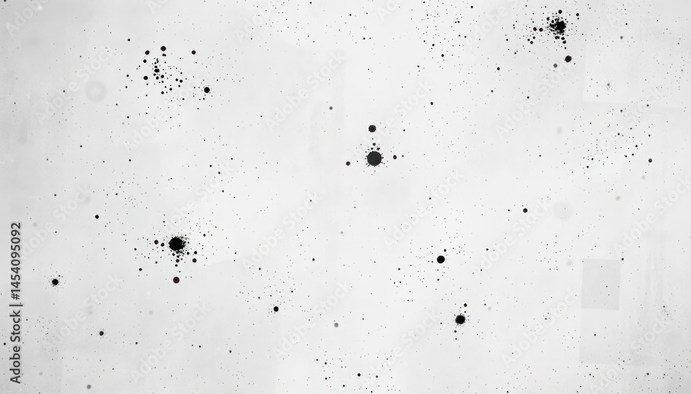 Poster elegant monochrome background with subtle splashes and specks conveying a minimalist aesthetic
