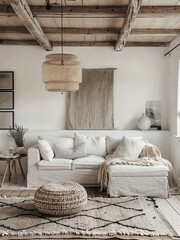 Cozy Living Room with Neutral Decor