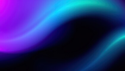 Fototapeta premium Vibrant interplay of light and shadow, featuring waves of luminous blues, purples and a mysterious dark core creating a mesmerizing visual composition