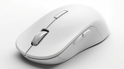 Wireless computer mouse, smooth curves, simple design, and a comfortable grip