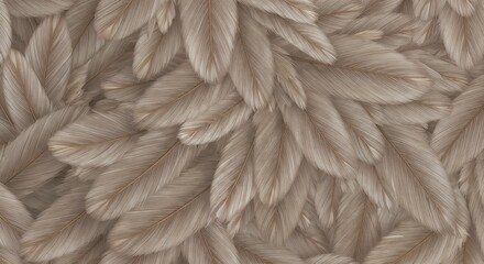 Feather texture, abstract style, in beige and brown colors, for backgrounds or design use