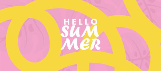 Naklejka premium Creative concept of summer bright and juicy banners set. Abstract art background with wavy shapes and lines. Templates for celebration, branding, card, cover, label, poster, saleads, ads