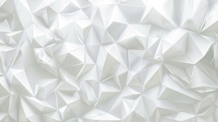 Obraz premium White geometric abstract with subtle shadows