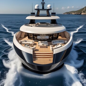 luxury yacht in the sea