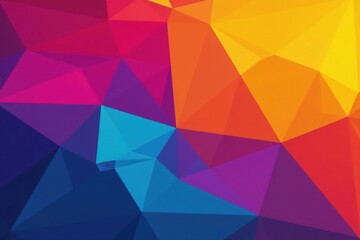 Fototapeta premium Geometric shapes, vibrant colors, bold design, background, art