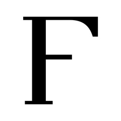 Letter F logo icon design template elements