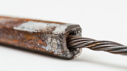 Welding Wire on White Background